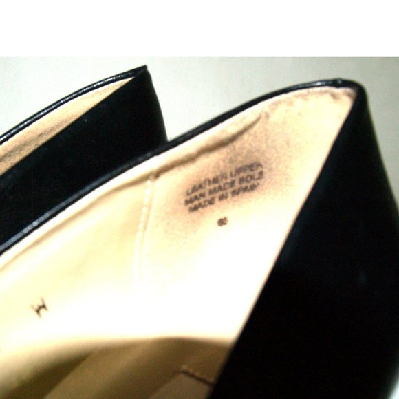 Vintage Etienne Aigner - Taylor - Black Leather Pumps - Made In Spain - 9W - Picture 6 of 10